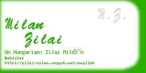 milan zilai business card